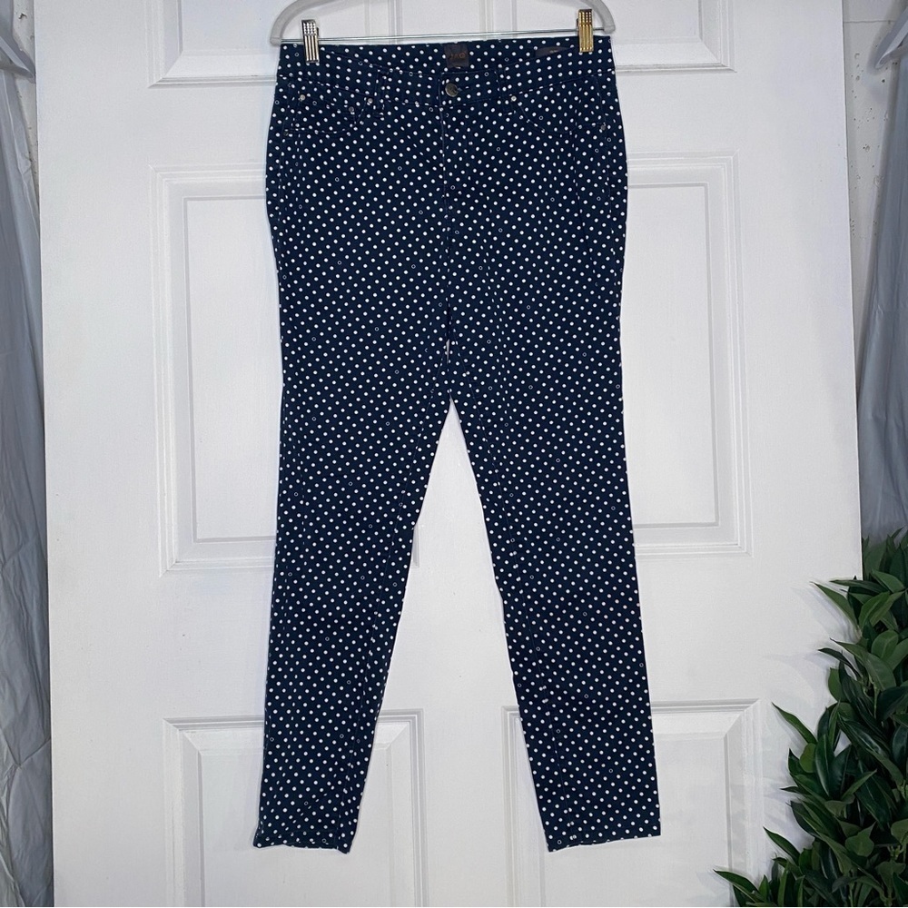 JAG Skinny Polka Dot Navy Blue & White Jeans Fits Size 8-12?